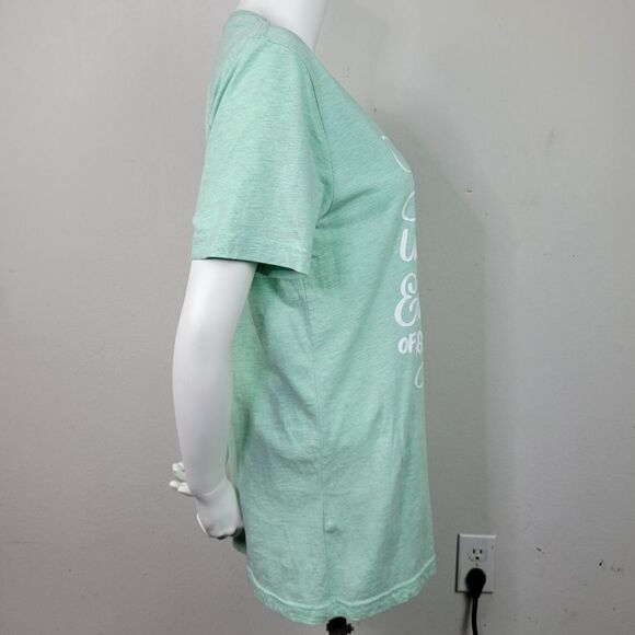 Bella Canvas Pale Mint Green Short Sleeve T-Shirt - Picture 3 of 7